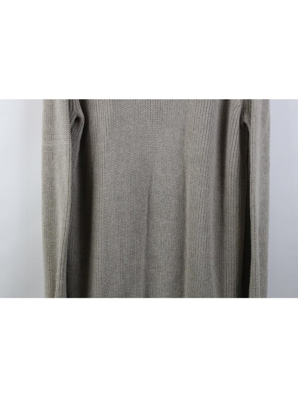Vintage Eddie Bauer Mens XLT Blank Chunky Commando Ribbed Knit Henley Sweater - Picture 3 of 15